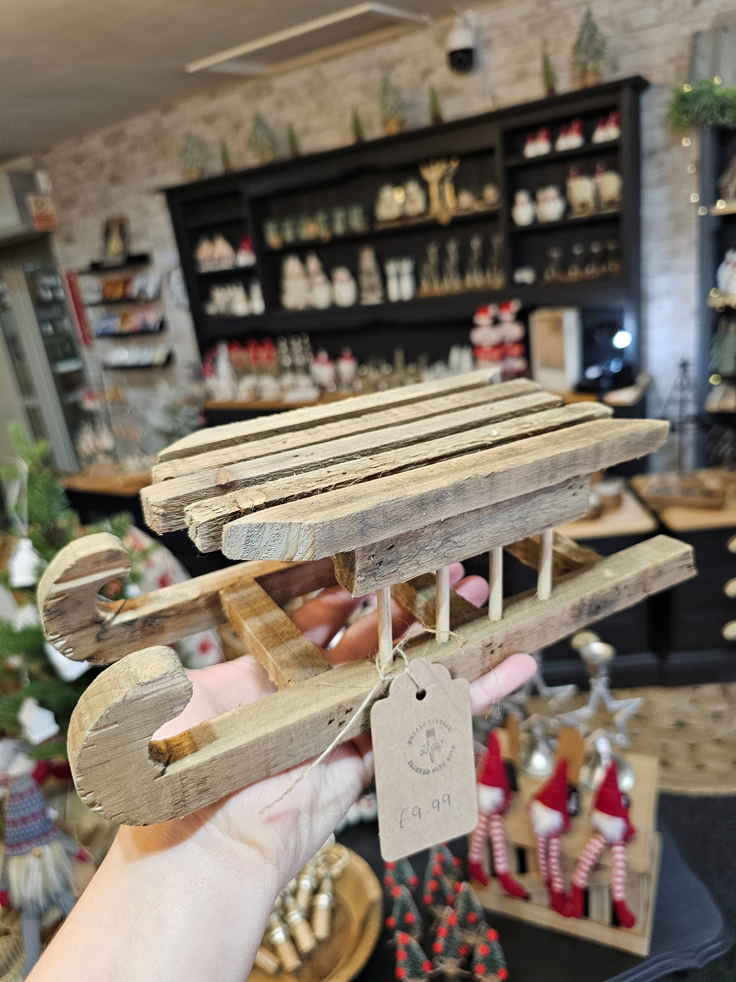 Wooden sleigh - handmade