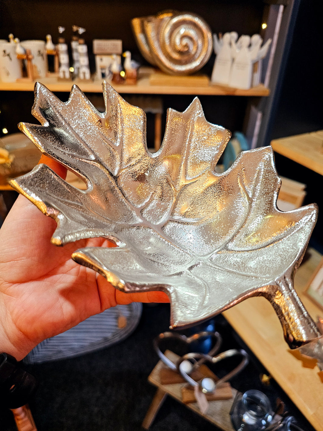 Silver leaf - trinket dish