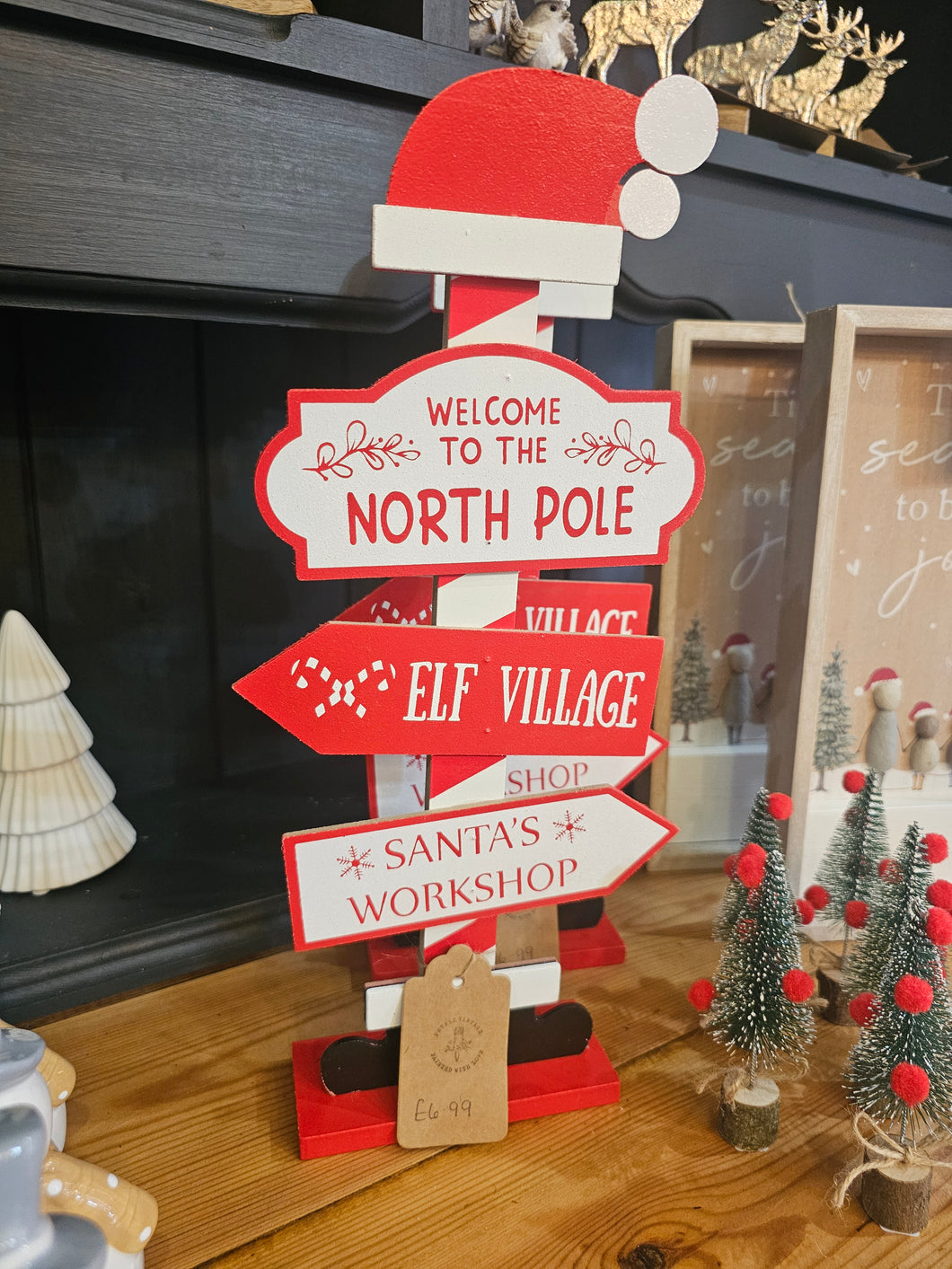 North pole sign