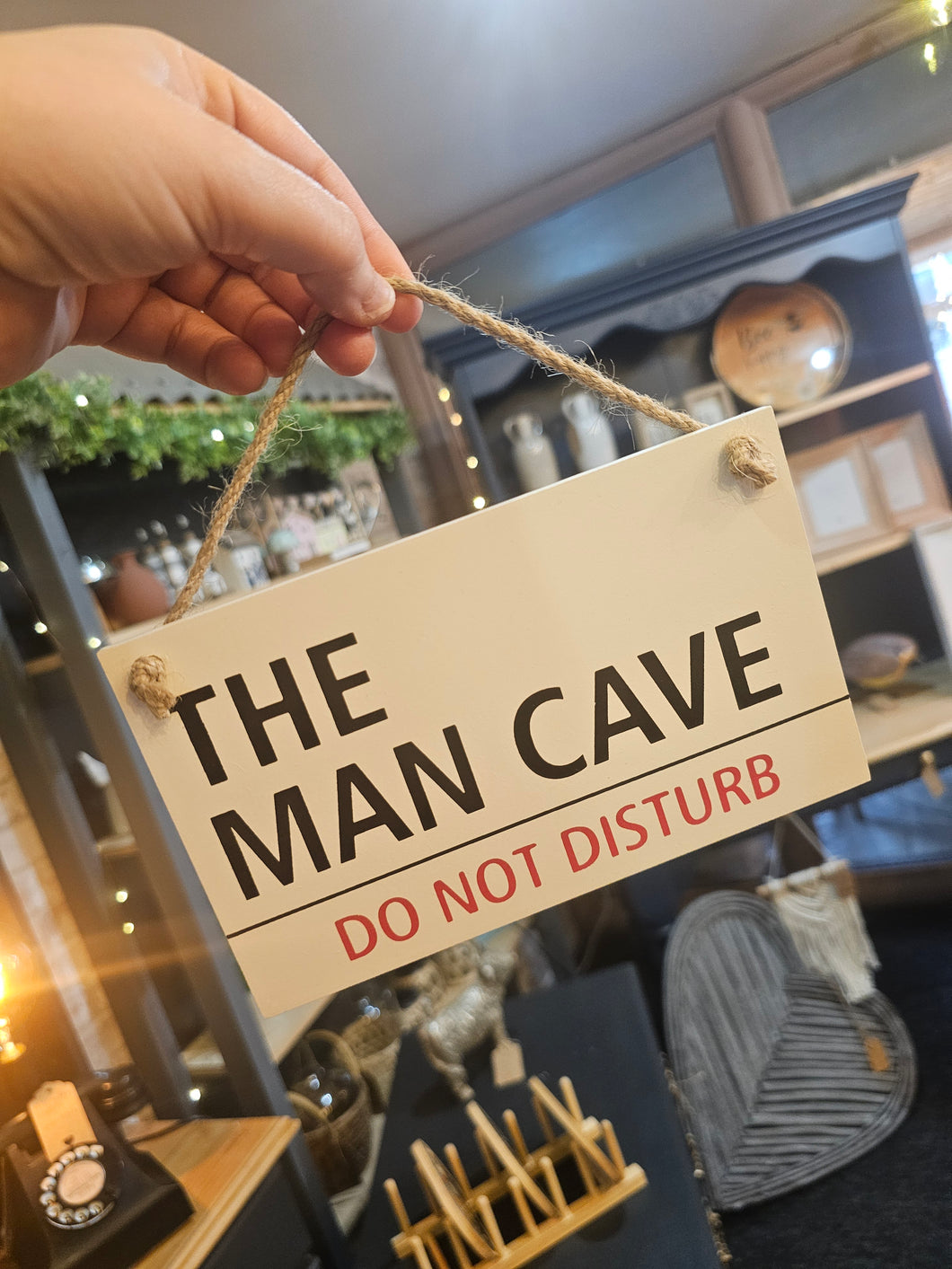 The man cave - hanging sign