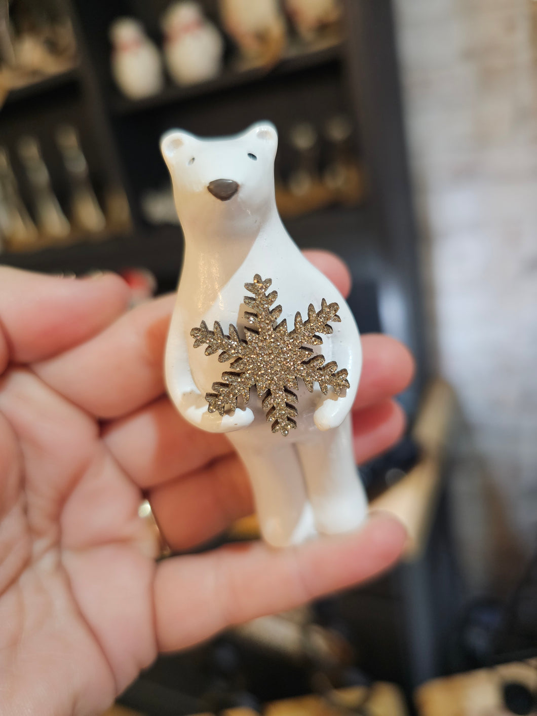 Polar bear ornament