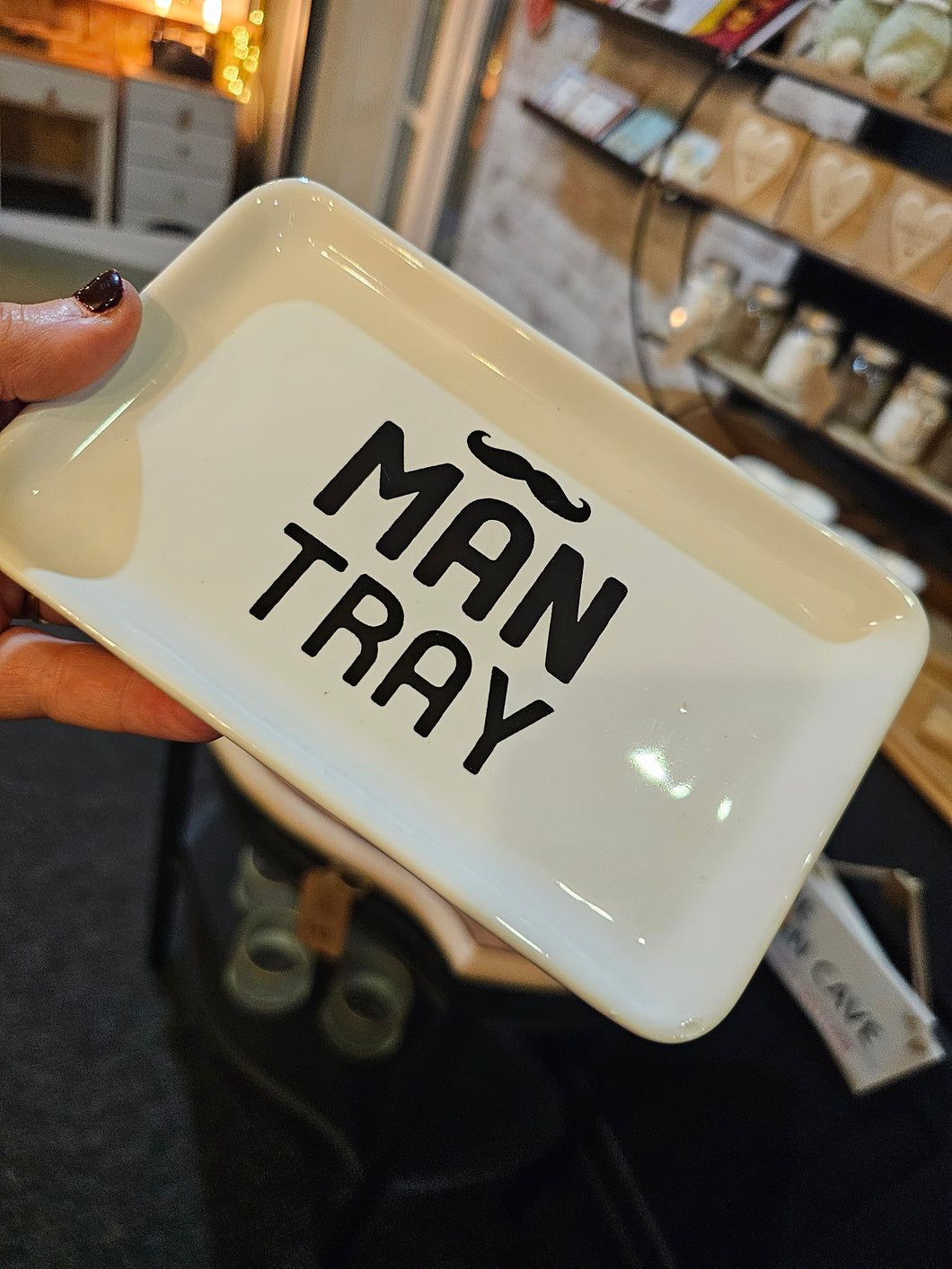 Man tray - ceramic dish