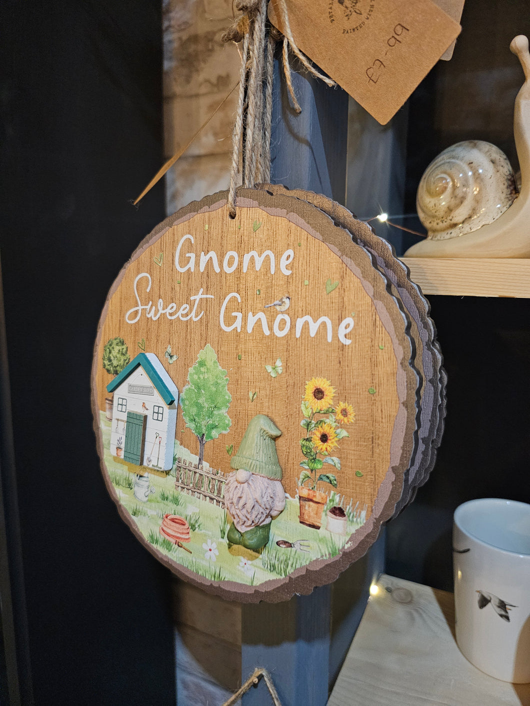 Gnome hanging plaque